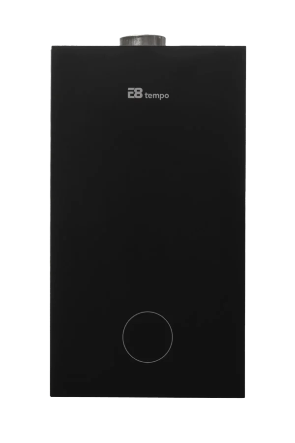 Газовый настенный котел E8 tempo GHC24WN черная стеклянная панель