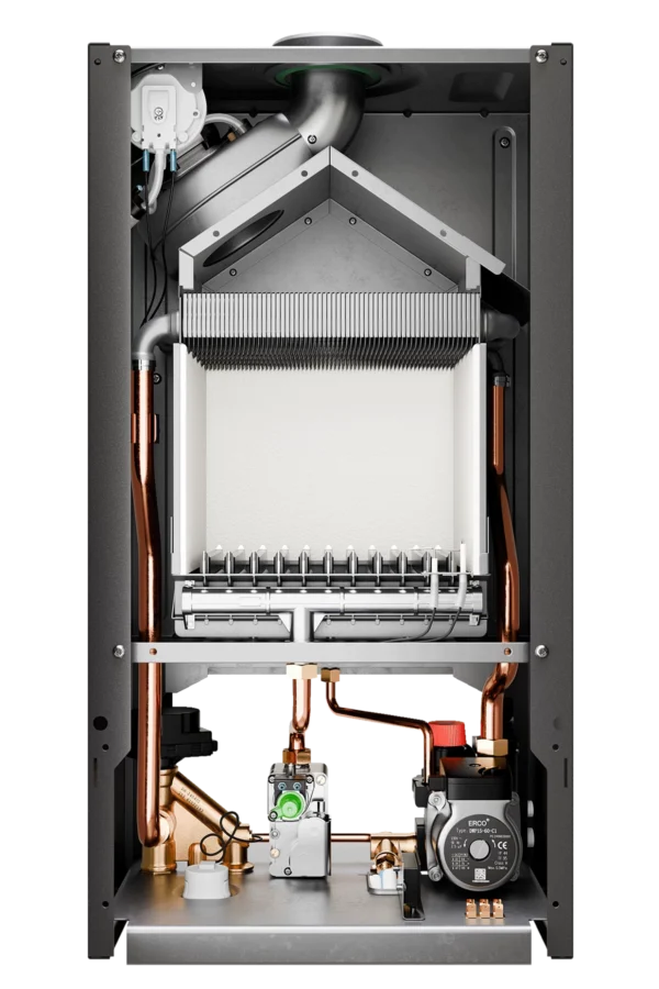 Газовый настенный котел E8 tempo GMA24V черная металлическая панель — изображение 4