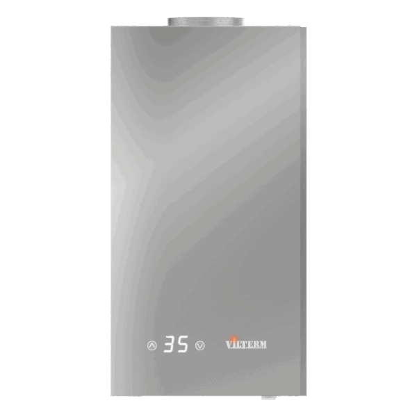 Газовая колонка VilTerm E11 Glass серебро (с модуляцией)